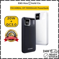 [10000mAh Powerbank] PAVAREAL G11 PD 20W + QC3.0 Super Fast Charging Powerbank | LED Digital Display