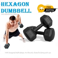 <FAST SHIPPING>Hexagonal dumbbell 5KG/7.5KG/10kg Set Dumbells for Sport Gym Fitness Exercise Weight 
