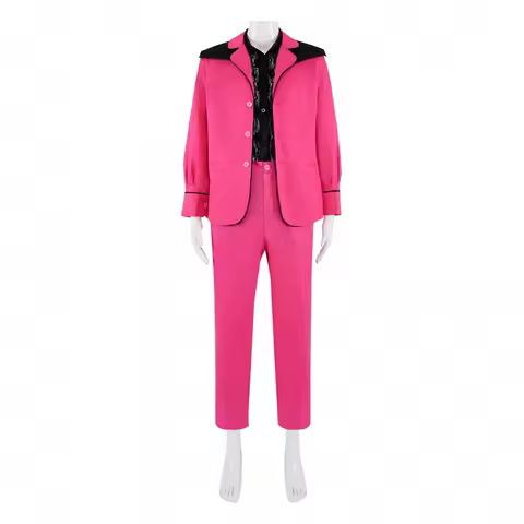 2022 movie Elvis Presley costume jacket pink suit outfit men fashion idol Halloween carnival cosplay