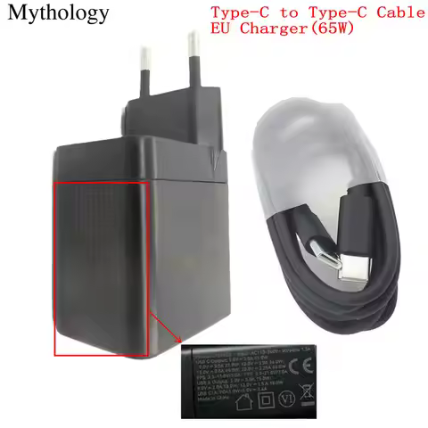 Power Adapter for Doogee S89 Pro 65W Fast Charger Type C To Type C Cable Quick Charging Mobile Phone