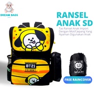 DREAM BAGS BT21 Character Children's Backpack DB-2009 Elementary School Children's Bag School Bag
