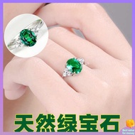 ✬lelaki cincin cincin 925 cincin perak zamrud biru kristal rubi merah batu akik cincin boleh laras wanita hidup cincin untuk ibu♝