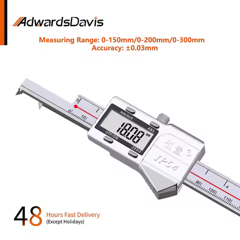 Metric Imperial High Precision Inner Groove Width Digital Display Caliper 150mm 300mm 4CR13 Stainles