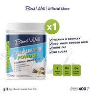Blend Well Egg white powder Protein Vanilla Flavor Size 400 Grams protien-Albumin