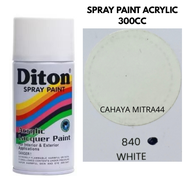 Pilox Diton Spray Paint Acrylic White 840 300CC Cat Semprot Putih Acrylic