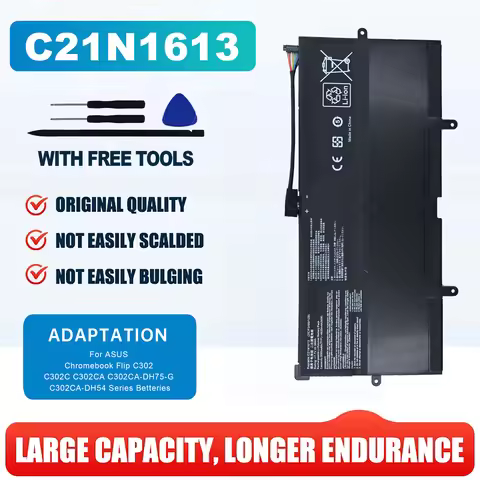 C21N1613 Laptop Battery Compatible for Asus Chromebook Flip C302C C302CA C302CA-1A C302CA-GU003 GU00
