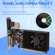 (RFZG) GT730 4GB DDR3 128Bit Graphics Card with -Compatible VGA DVI Port Office Graphics Card for Of