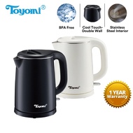Toyomi 1.0L Stainless Steel Electric Cordless Kettle WK 1029