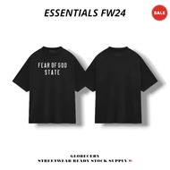 Essentials State Heavy Crewneck Tee FW24 Black
