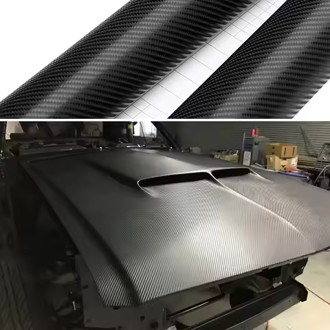 152cm*200cm 4D Carbon Fiber Vinyl Film Car Styling Wrapping Sheet Roll Film Automobiles DIY Car Hood