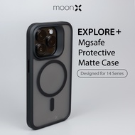 [MoonX] EXPLORE+ MagSafe Compatible With iPhone 16/ 15/ 14/ Pro/ Pro Max/ Plus Matte Case Hybrid Rug