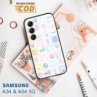 Softcase Glass Kaca SAMSUNG A34 & SAMSUNG A54 (5G) - Case Handphone SAMSUNG A34 & SAMSUNG A54 (5G) [