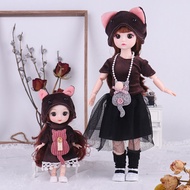 16 12Inch BJD Doll +6 Inch Joints Dolls For Gilrs Gift Pretty Parent-child Combination BJD With Clothes Full Set Birthday Toys