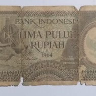 Uang kertas lama Indonesia Rp 50 tahun 1964