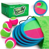 Toss and Catch Ball Set Upgraded - Family Games Kids Toys for Stocking Stuffers - Water-Resistant Gr