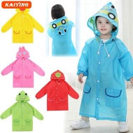 Solid Color Kids Cartoon Raincoat Animal Style Waterproof for Children Folding Rain Coat Rainwear Ra
