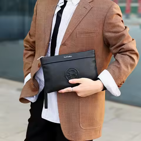 clutch Men's Fashion Business PU Classic Handbag bolsos para hombre coach bag sacoches hommes pochet