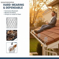 [SRC] Leaf Bloing Roof Gutter Filter Anti-Clog Eaves Drainage  Mesh Guard for Household Outdoor Gutt