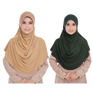 Habibi Noura Tudung Fateema Combo (Brown + Green)