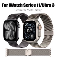 Metal Band for iWatch Series 11 46mm Stainless Steel Loop Strap for iWatch Ultra 3 49mm