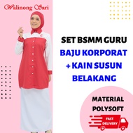 SET BSMM GURU BAJU KORPORAT + KAIN SUSUN BELAKANG