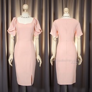 [พร้อมส่ง] [LUXURY707] ชุดไปงานแต่ง ทรงสุภาพ มีแขน (VG3101)