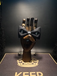 黑色單車圖案領結蝴蝶結英倫復古領飾