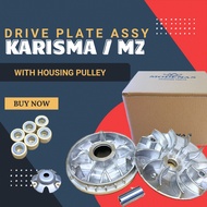 MODENAS KARISMA / MZ DRIVE PLATE ASSY (FRONT) 1SET PULLEY FAN KIPAS DEPAN DRIVE PLATE ROLLER RAMP PL