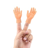 Silicone Finger Puppets Left Hand Right Hand Prank Toy Mini Hide and Seek Game Novelty Toy for Kids