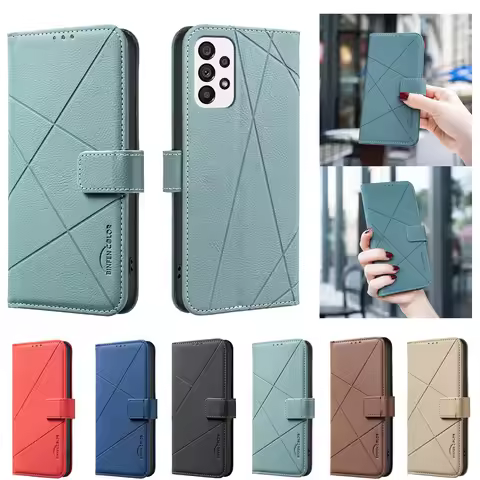 Flip Leather Case For Samsung Galaxy A33 A53 A22 4G A22 5G A03S A02S A72 4G A72 5G A52 A52S 5G Cover