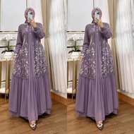 Luxury Party Gamis Invitation Party Dress Latest Muslimah Wedding Dress Alluna Dress