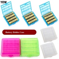 YEW 4 AA AAA Plastic for Battery Holders Organizer Battery Holder Storage