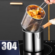 [Homyl478] Multipurpose Deep Fryer Pot Deep Fryers Frying Pot Easy to Clean Japanese