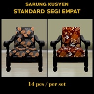 (Standard Segi Empat) Sarung Kusyen Kain Cotton Tebal [14pcs/set] | Cushion Cover