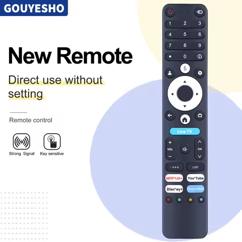 Voice Remote Control For KONKA 4K UHD HDR Android TV Live