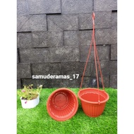 Pot bunga PUMBA 20 Merah Bata / Pot Gantung 20 cantik / Pot bunga