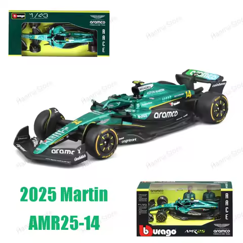 Bburago 1:43 Martin AMR25 F1 Ferrari SF25 Mclaren Red Bull Mercedes-AMG Team W15Alloy Diecast Cars M
