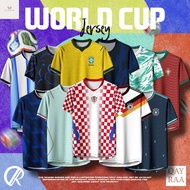 FIFA World Cup Jersey with Logo Sulam/Size M-10XL/Argentina Portugal/Japan/Croatia/Germany/France/Me