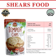 Woh Handcrafted Tempeh Chips Tempe Chips By Shears 100gms Original (Bundle Of 5 Packs)