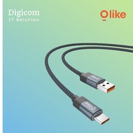 CABLE OLIKE TYPE-C TO TYPE-C D112CC BLACK