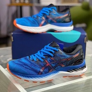 รองเท้าวิ่งกลางแจ้ง Asics GEL-NIMBUS N23นักรบดำกันกระแทกขั้นสูง1011B00รองเท้าวิ่งมาราธอน