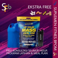 Mhp UP YOUR MASS 12 LBS WEIGHT GAINER XXXL 1350 WEIGHT GAINER SERIOUS MASS BULK XL BPOM