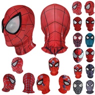 Multiple styles Spiderman Spider Man Miles Morales Elastic Mask Headcover Costume Adult Cosplay