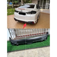HONDA CITY GM6 2017-2019 D68 REAR SKIRT PU WITH OUT PAINT + PIPE