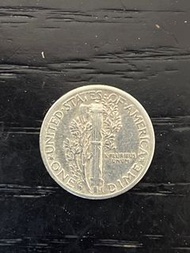 1941 US Mercury dime壹毫 United States 美國希臘神話通商之神(Mercury/Hermes)團結箭群徽(Silver Dime)銀幣(二戰時期) $0.1