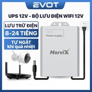 12V uninterruptible power supply wifi and MorviX outdoor camera, 12v wifi ups stores power from 8-12
