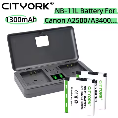 1300mAh NB-11L Battery With 2-Slots LCD Battery Charger For Canon SX420IS A2300 SX400 IS 175 HS 245 