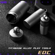 WATTLE Keyring Capsule, Ultra-light Portable Titanium Alloy Storage Box,  Waterproof Mini Pill Conta