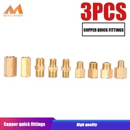 Hardware Fasteners 3pcs PCP Copper Double End Male Plug Quick Coupler Connector M10x1 M8x1 Female Male Thread Air Socket Connection Fittings