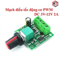 PWM motor speed controller circuit 2A DC 3V-12V